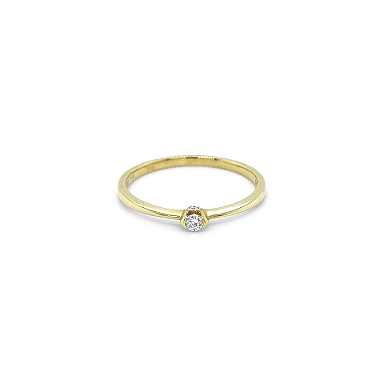 Zlatý Zásnubní Prsten s Diamantem